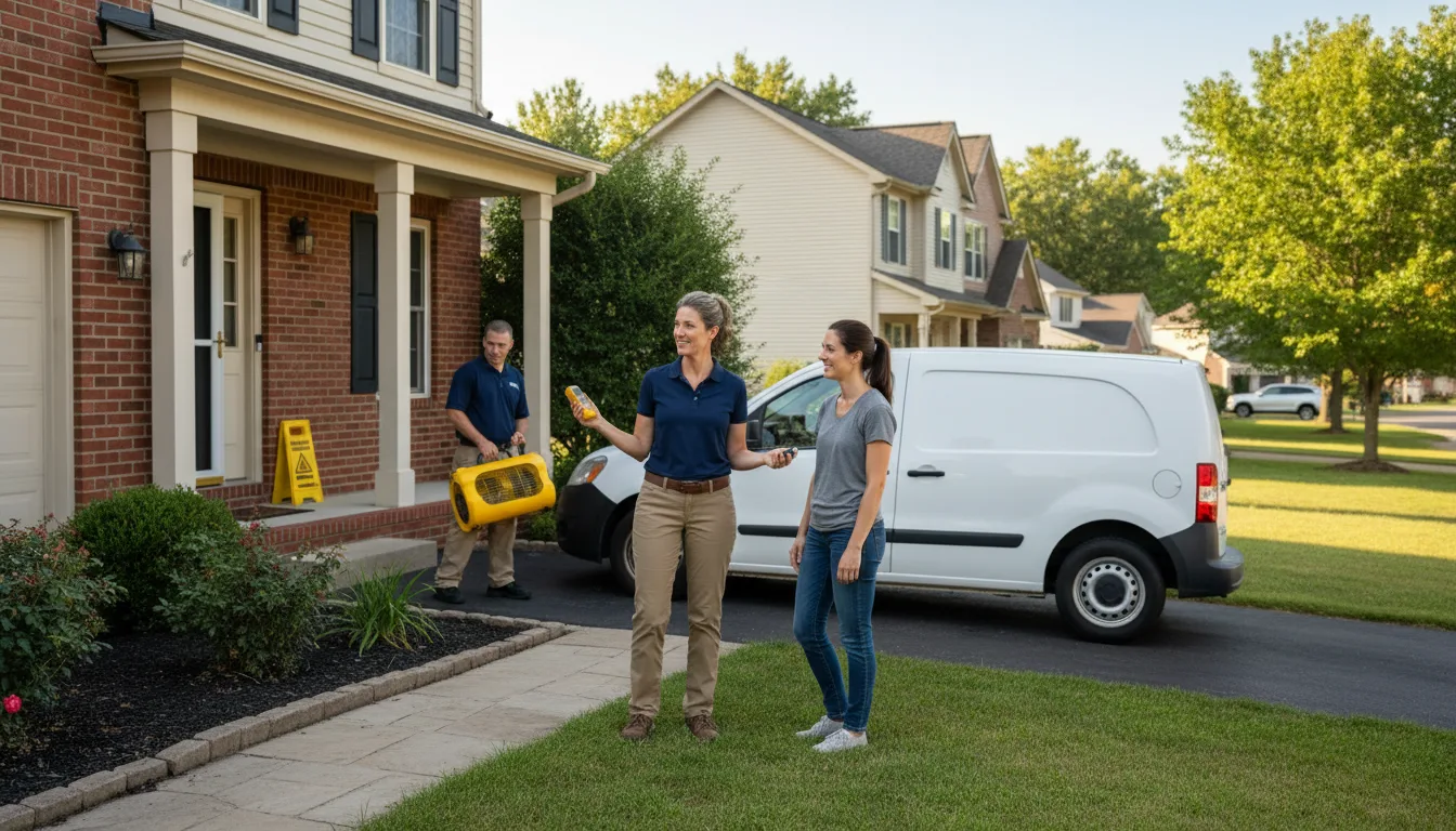 Residential water damage restoration in Hanover, MA